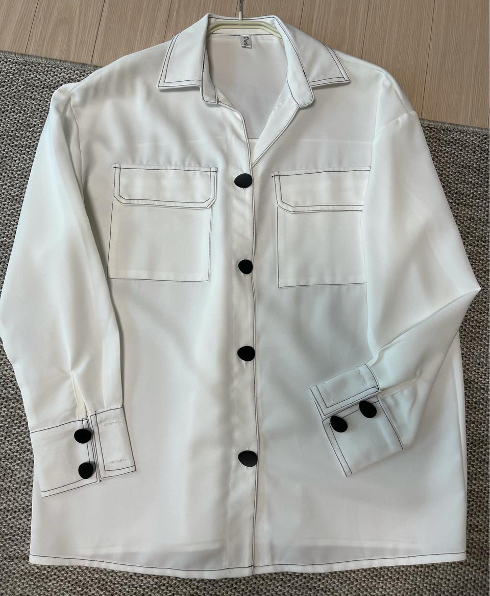 story [수입의류] 스티치 블라우스 - 미착용