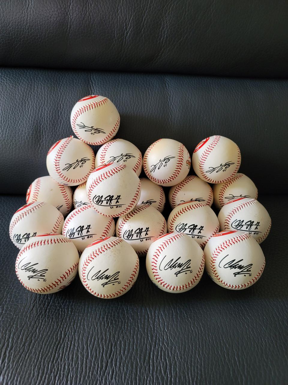 sk와이번스 인쇄 싸인볼