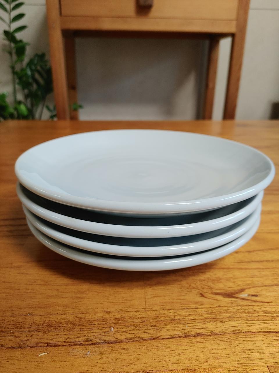 백자접시.21센티