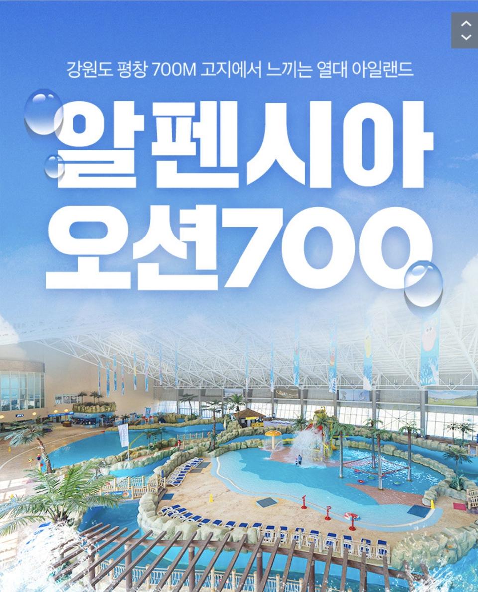 알펜시아 오션700 워터파크 3인권 모바일권