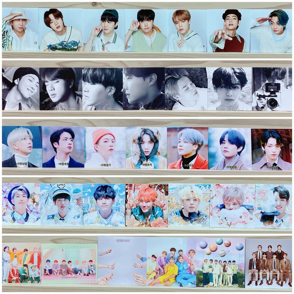 방탄 비공굿 시리즈 포카 판스 도무송 떡메 엽서 판스 무중복 랜봉 랜박