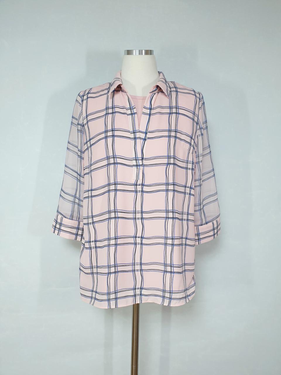 (95)지센 레이어드 블라우스