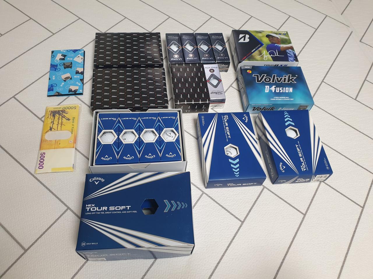 타이틀.캘러웨이.볼빅볼 일괄팝니다