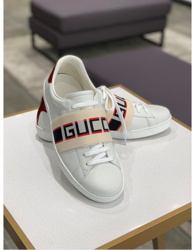 신형255구찌밴드로고스니커즈정품