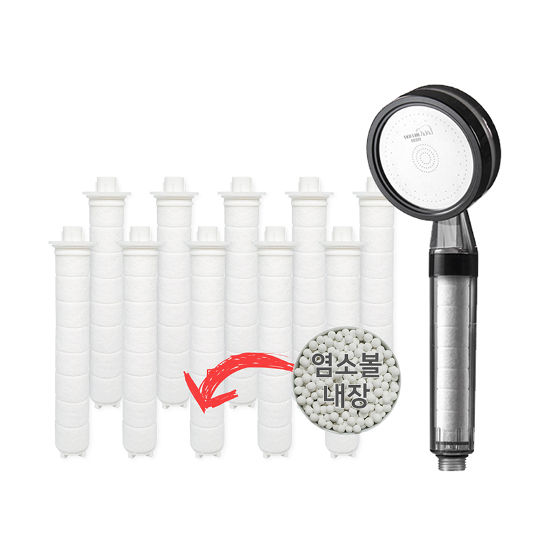 대림바스 욕실 샤워기필터 카카오프렌즈샤워기 염소 호환필터 10개입(새제품