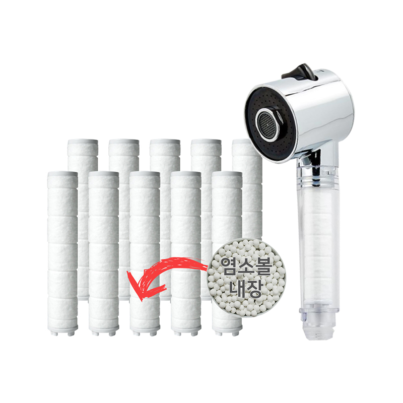 대림바스 주방 싱크대 핸디형 염소필터 정품호환필터 10개입(새제품)