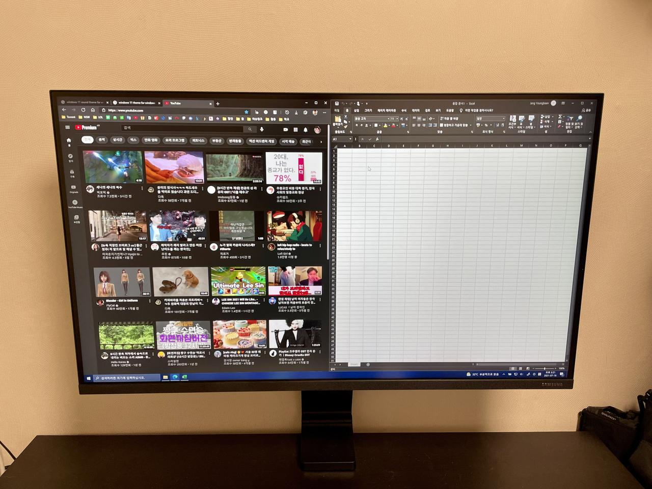 삼성 스페이스모니터 32인치 S32R750Q 팝니다
