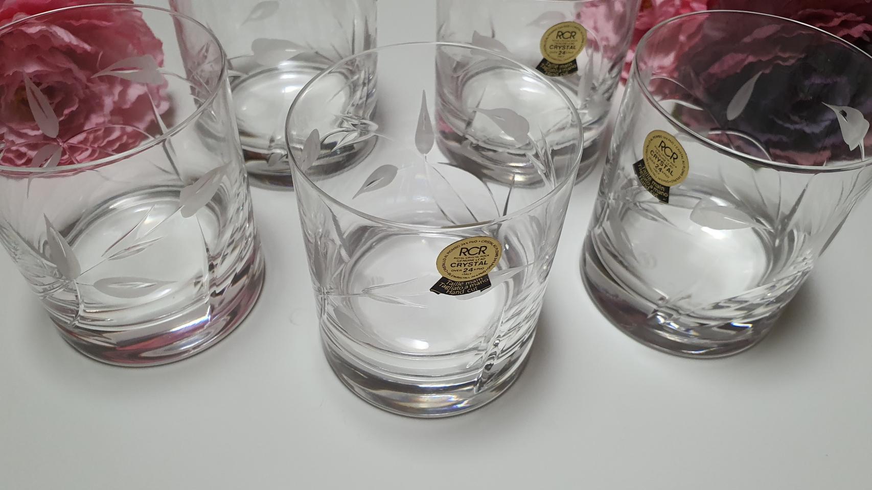 이태리 RCR 크리스탈 24%언더락 잔