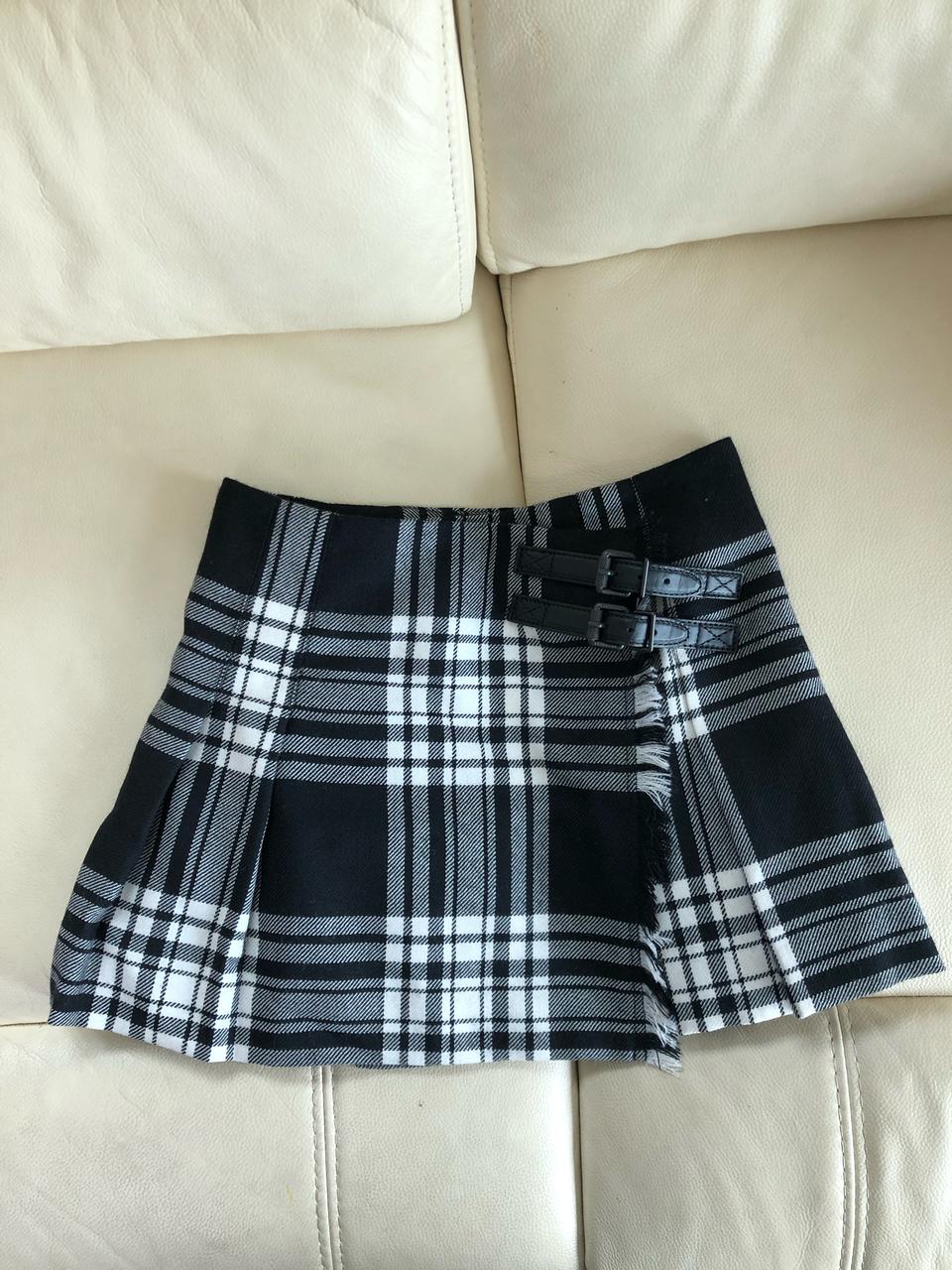 키즈 버버리 울스커트