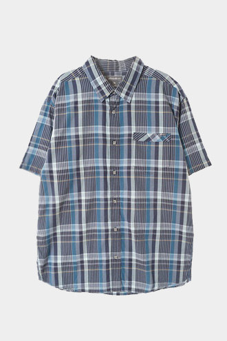 에디바우어 반팔 체크 셔츠 (캐주얼,아메카지,클래식,미니멀,스트릿,패션)