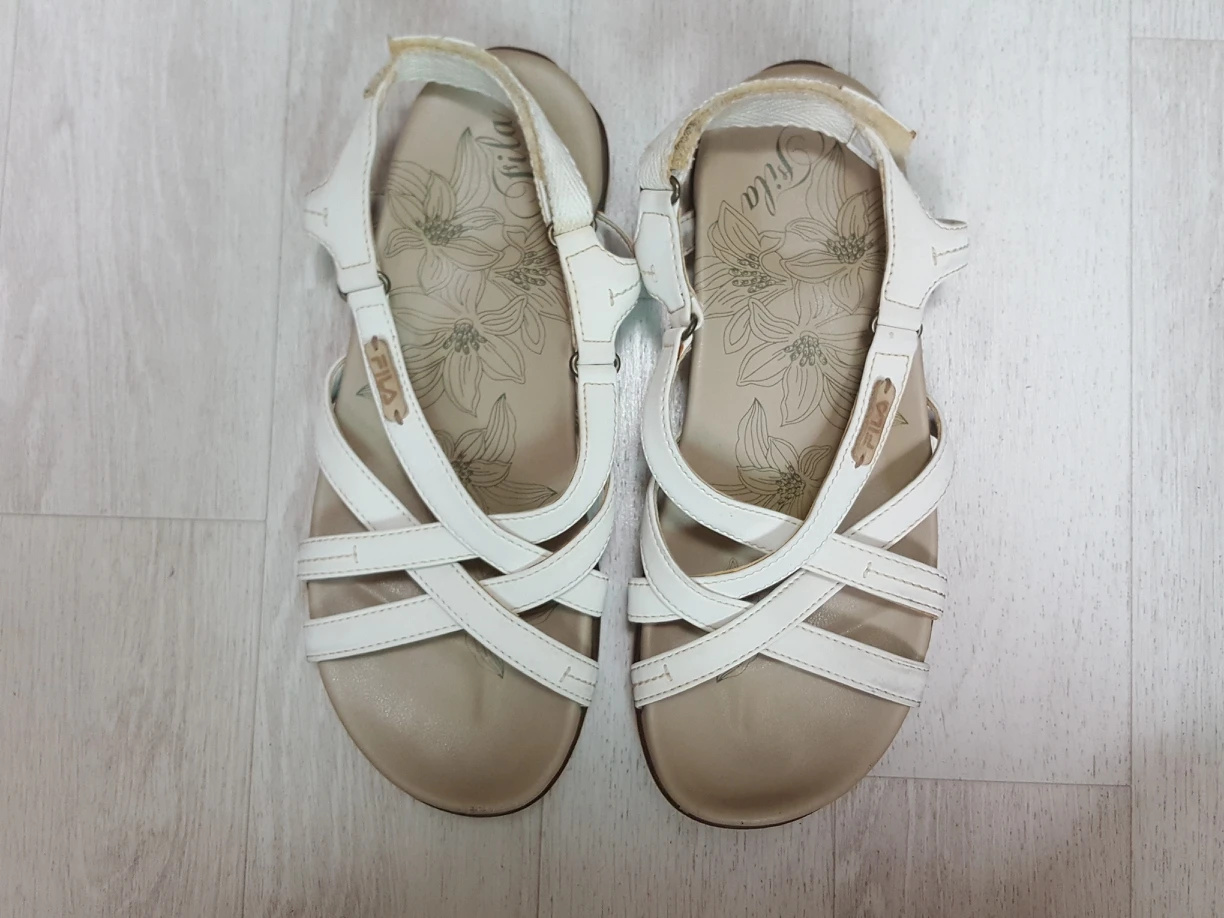 [245] FILA 휠라 화이트 샌들 샌달 여성용 무료배송택포무배