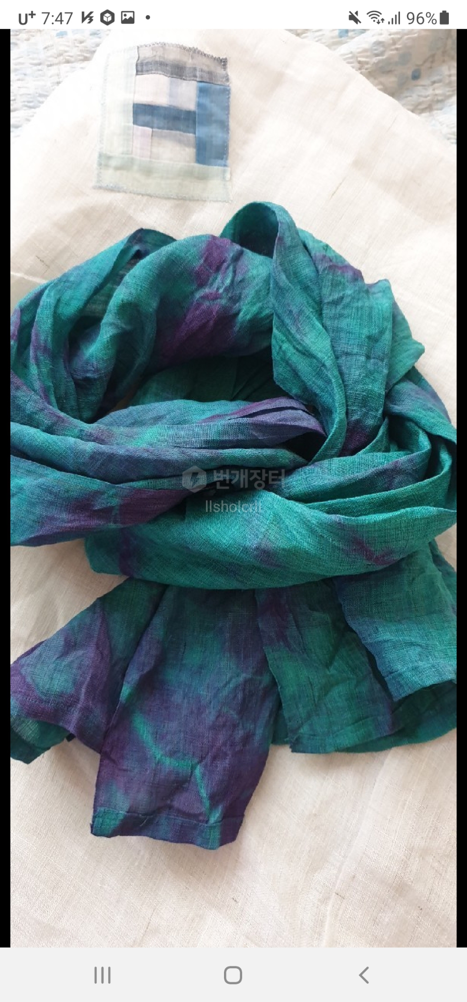 천연염색*고급삼베스카프*45~174*2가지색상* 장당 30000원