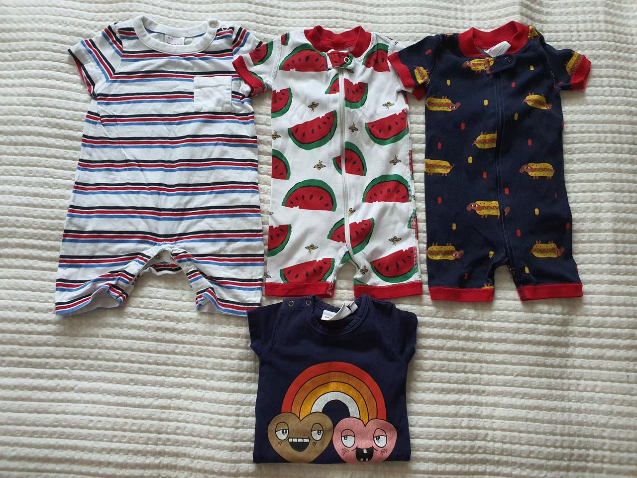 한나앤더슨 3-6M 남아 바디수트