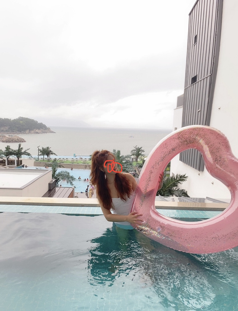 하트 스팽글 튜브 촬영용 1회사용