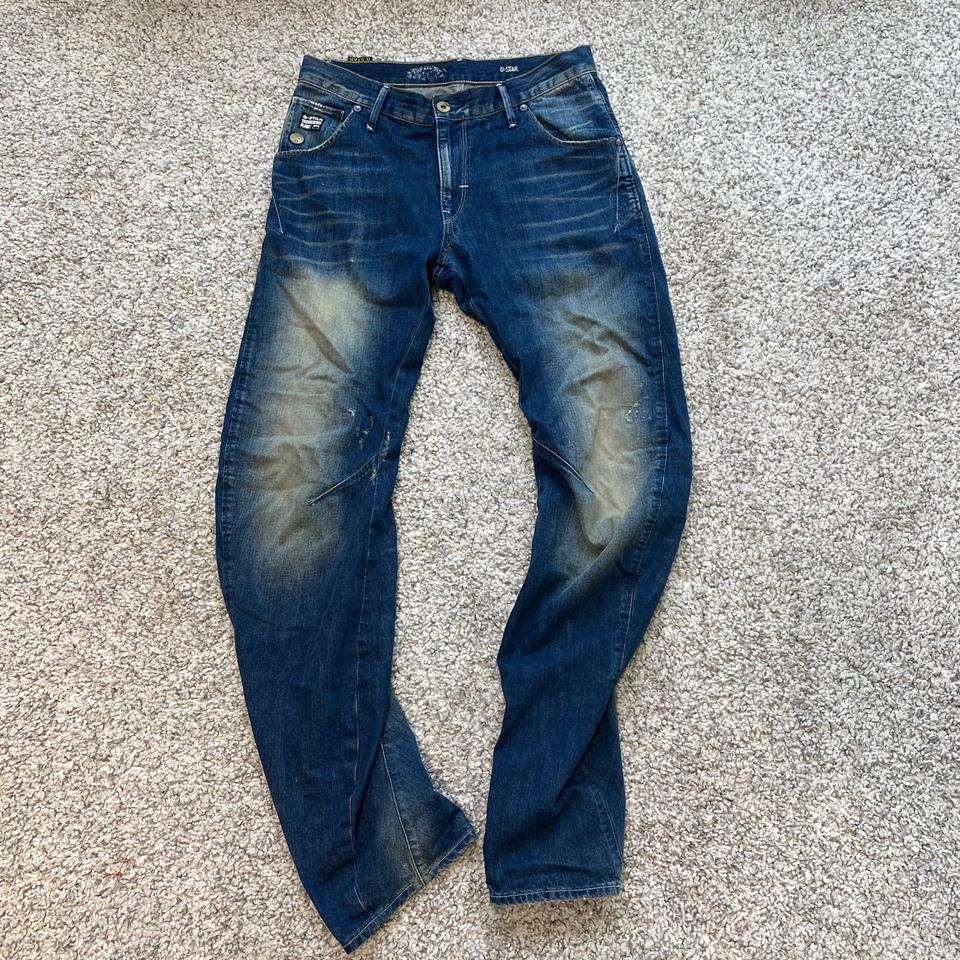 지스타로우 기장 긴 청바지 데님팬츠 31/32