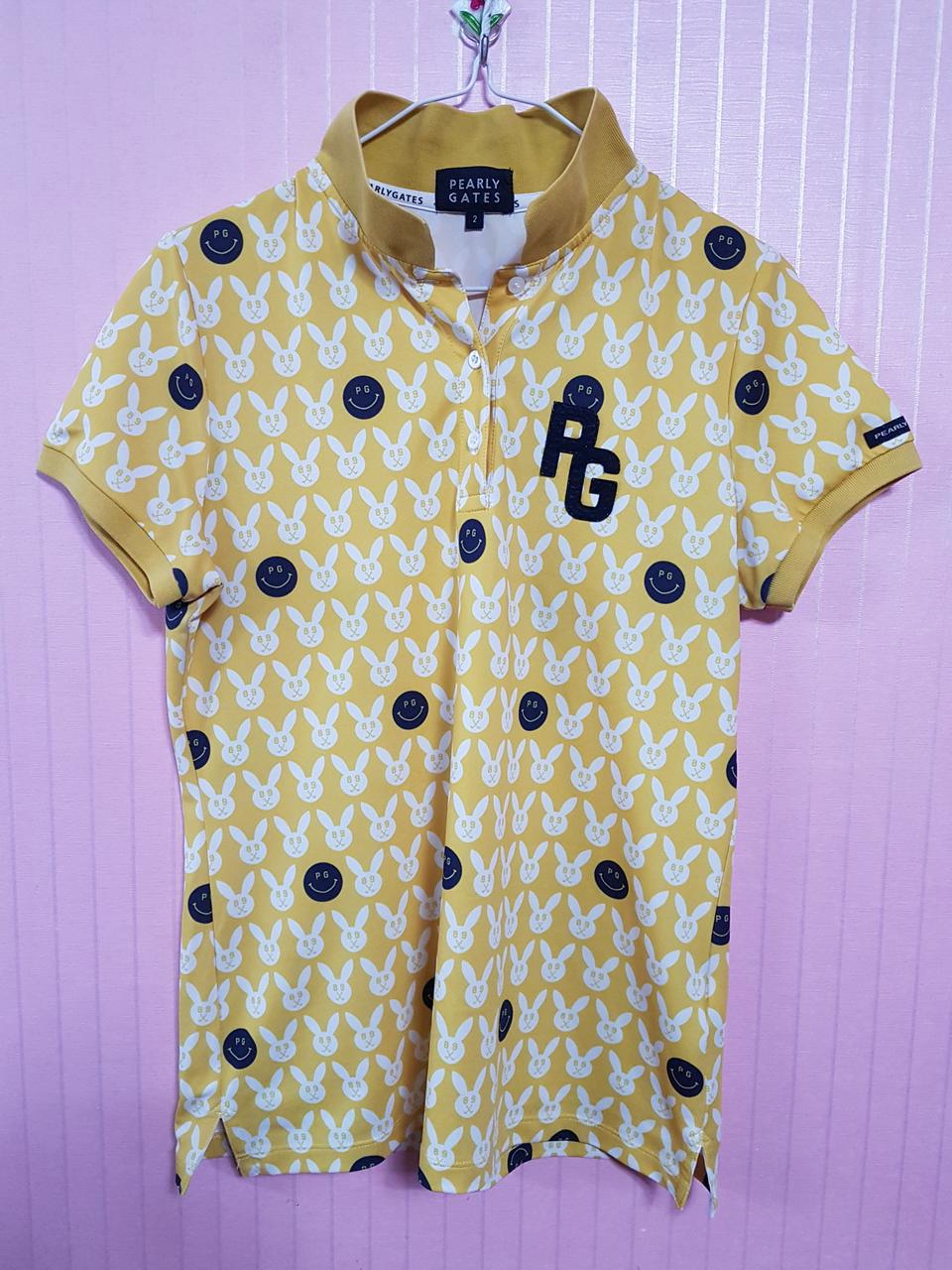 파리게이츠(PEARLY GATES) 100 여성 골프 레저용 반팔티셔츠