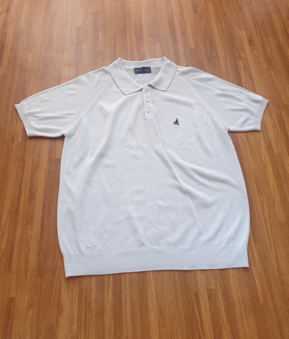 빈폴 니트 카라티 하늘색 [100]