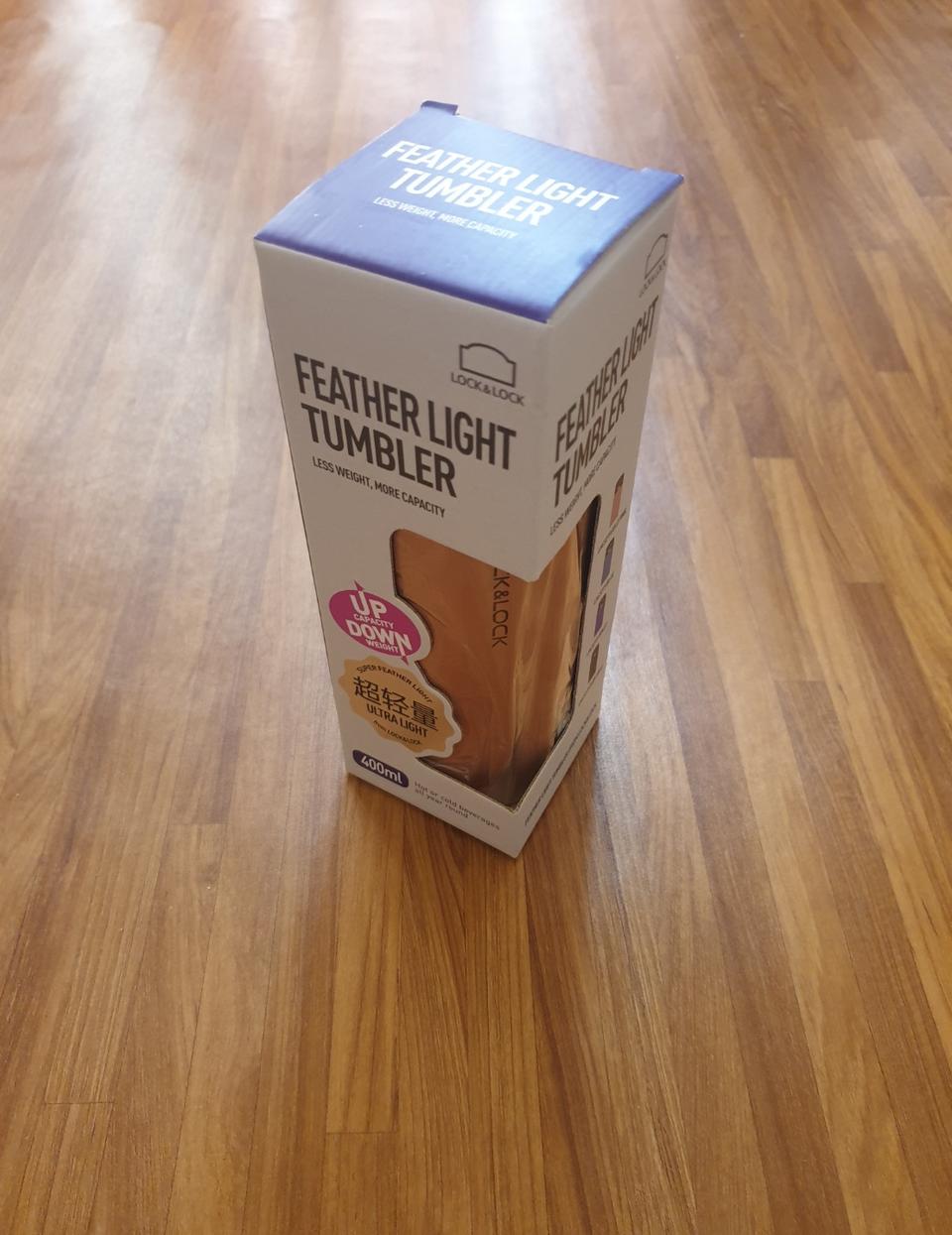 새제품 락앤락 페더라이트 텀블러 골드핑크 [400ml]