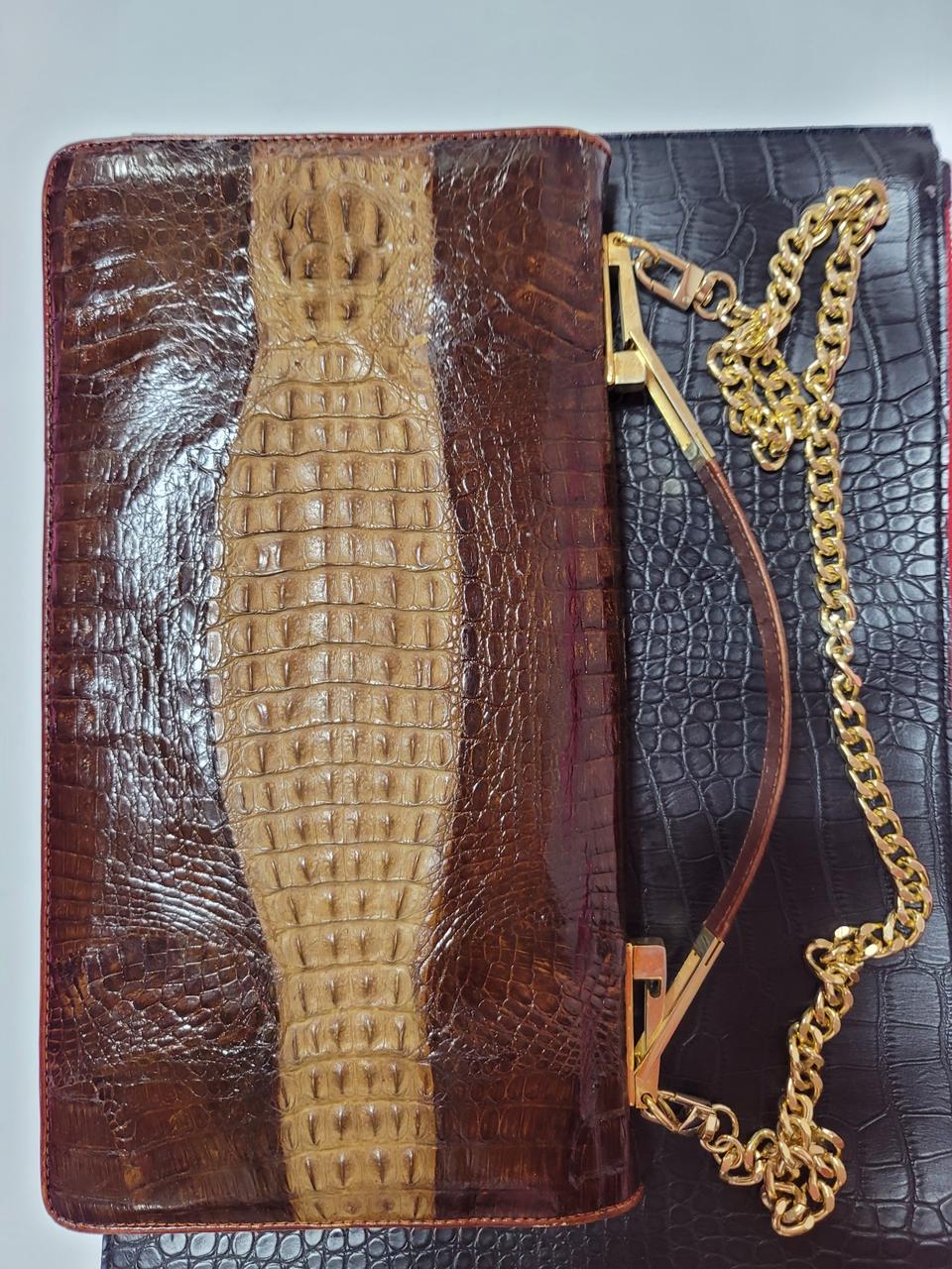 천연악어가죽백