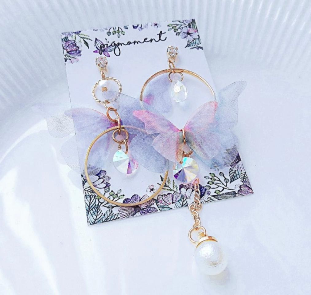 <귀찌> 핸드 메이드 나비 귀찌 팝니다♡/무료배송