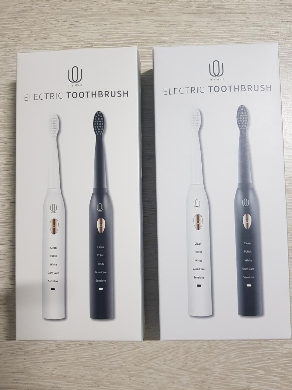 이츠웰 음파클린 전동칫솔 2개세트