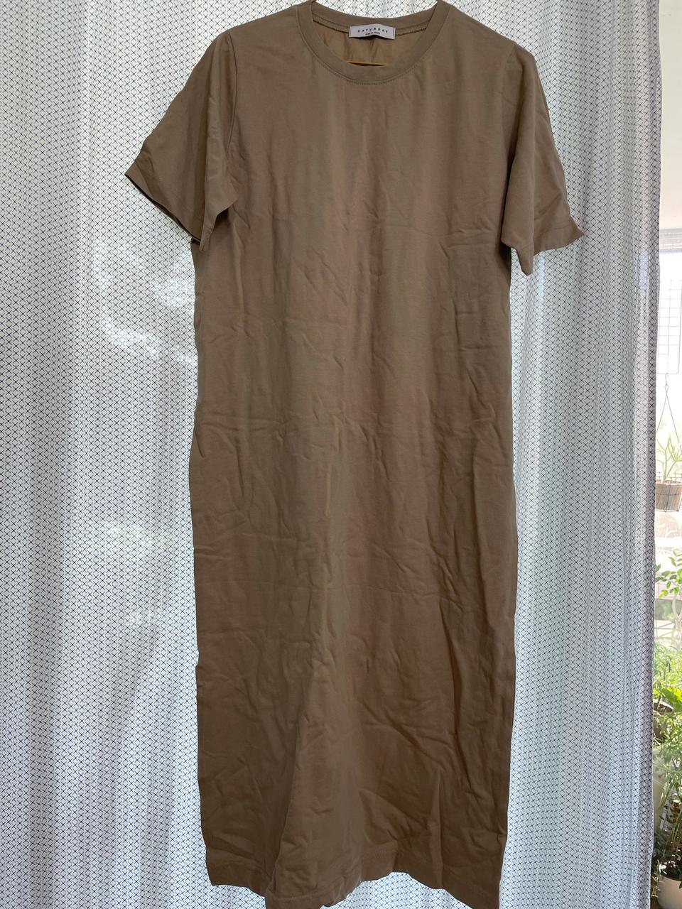 데일리 면 롱 원피스