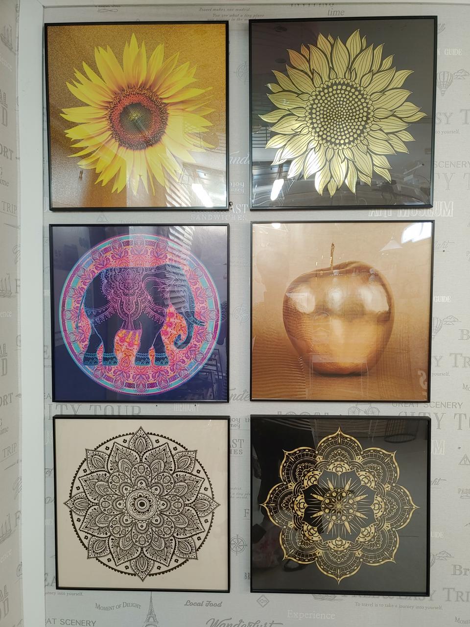 인테리어 풍수지리 해바라기 디자인 명상 액자