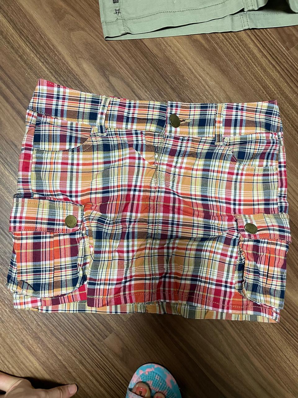 타미 체크스커트