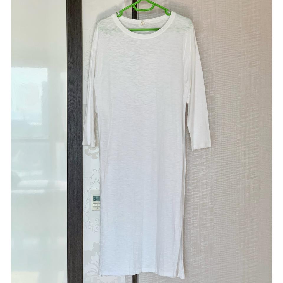 옆트임 루즈핏 반팔 롱 원피스 55-66