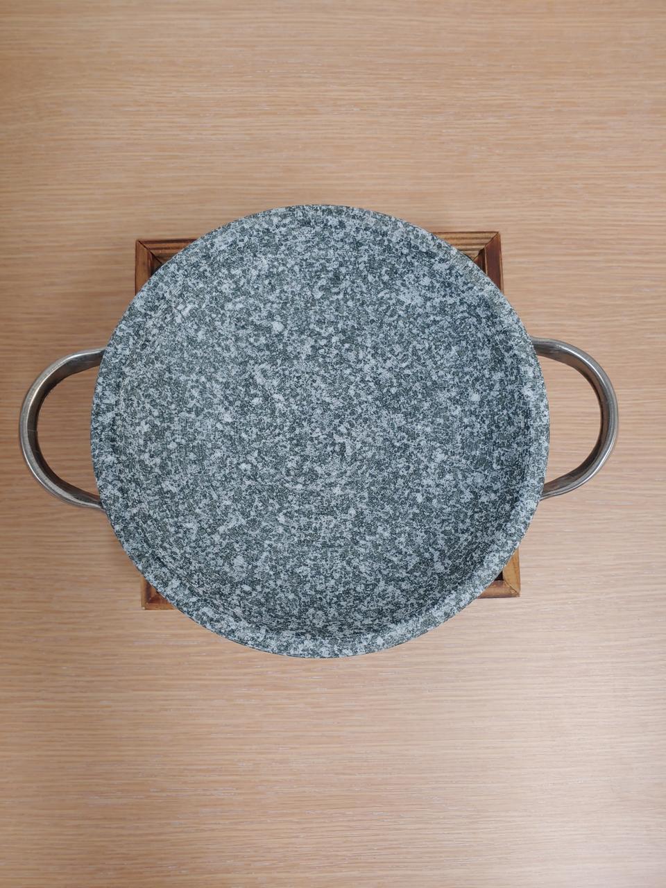 천연곱돌 원적외선 구이 전골용 돌판 26cm 2~3인용 가정용 고기불판