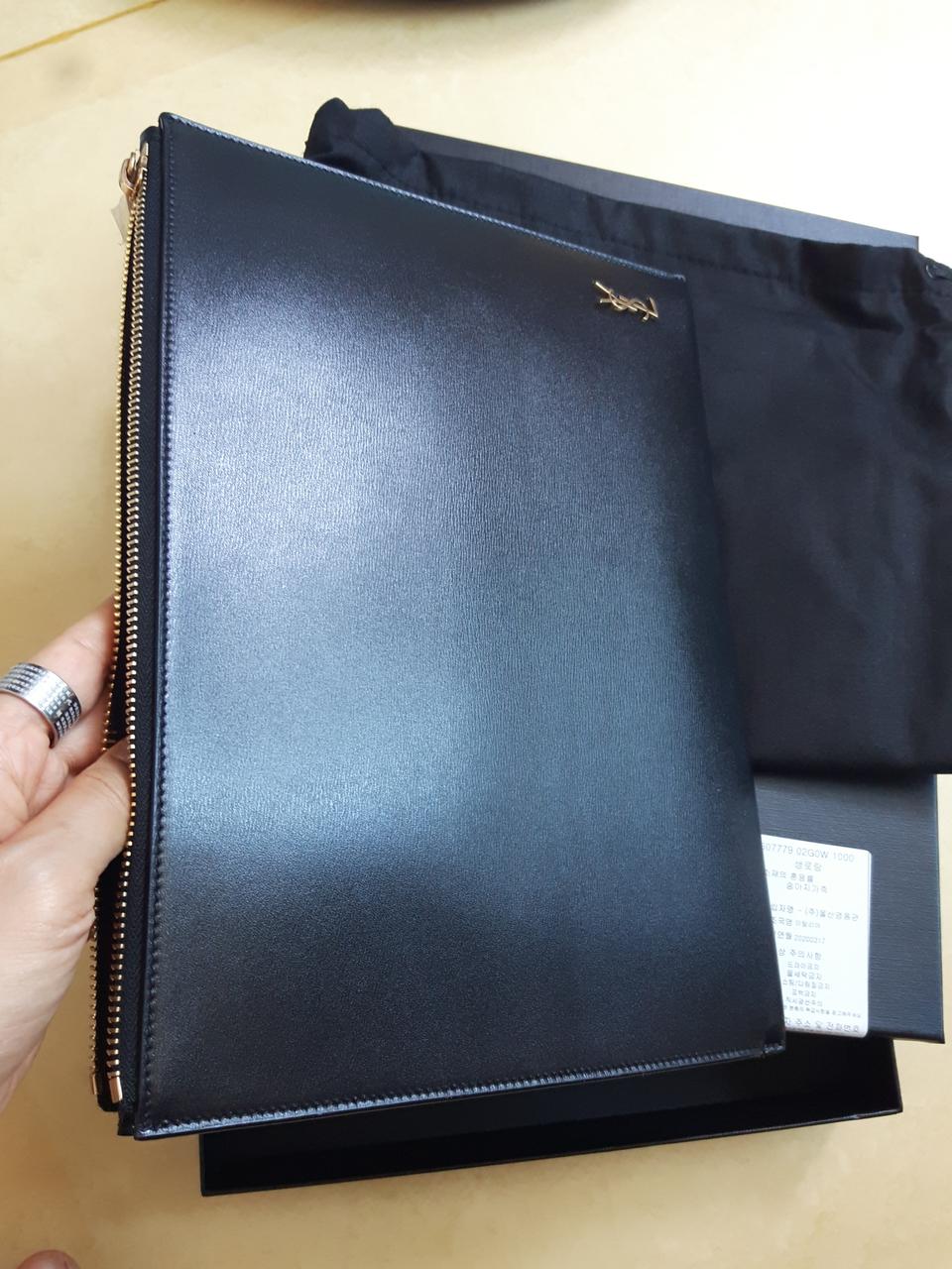 생로랑 정품 클러치 미사용