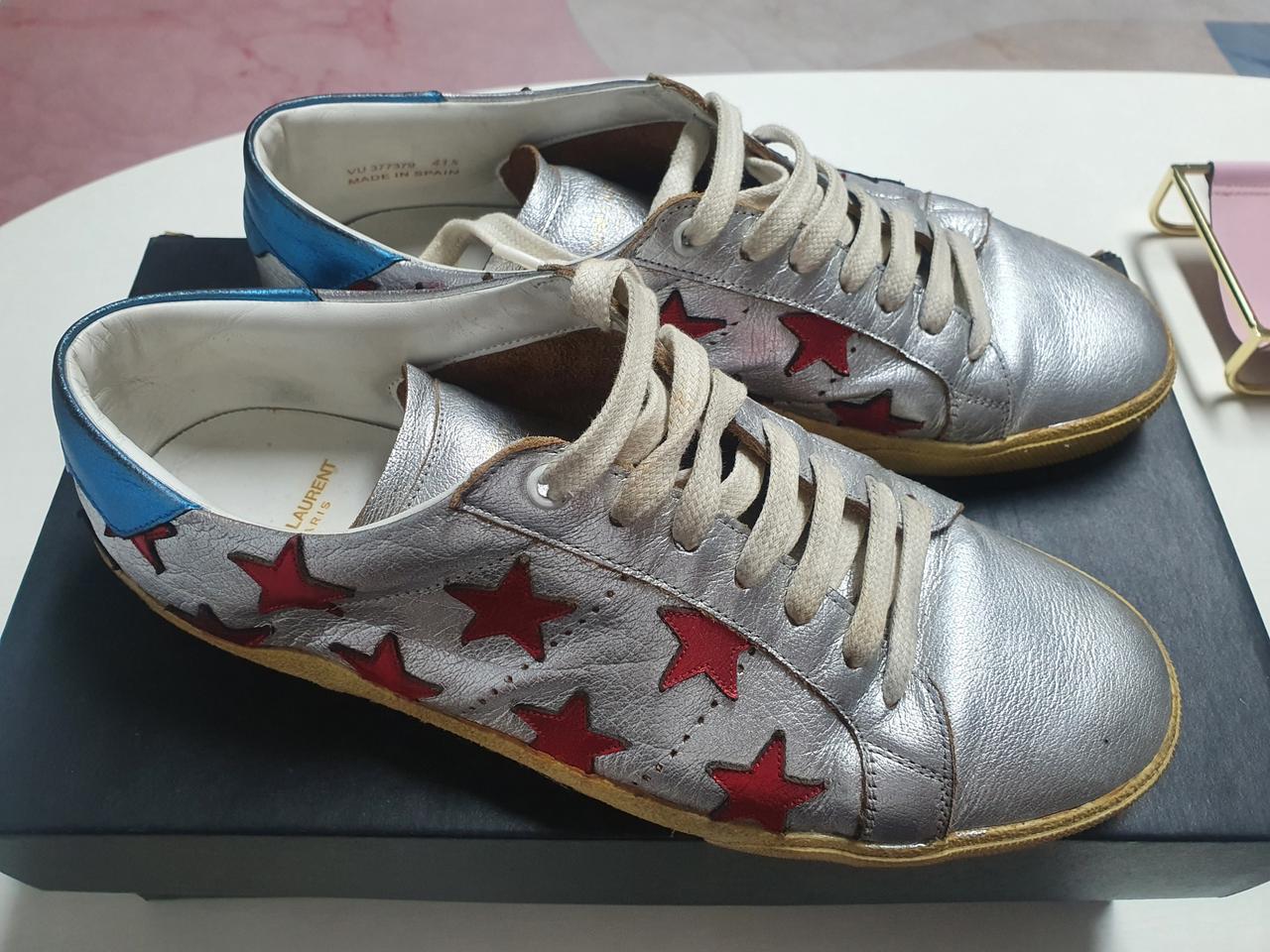 생로랑 스타패치 스니커즈