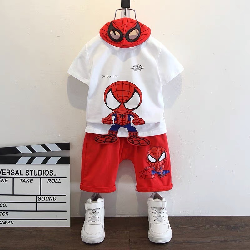 (미개봉 새상품) 마블 스파이더맨 반팔 상하 3종세트