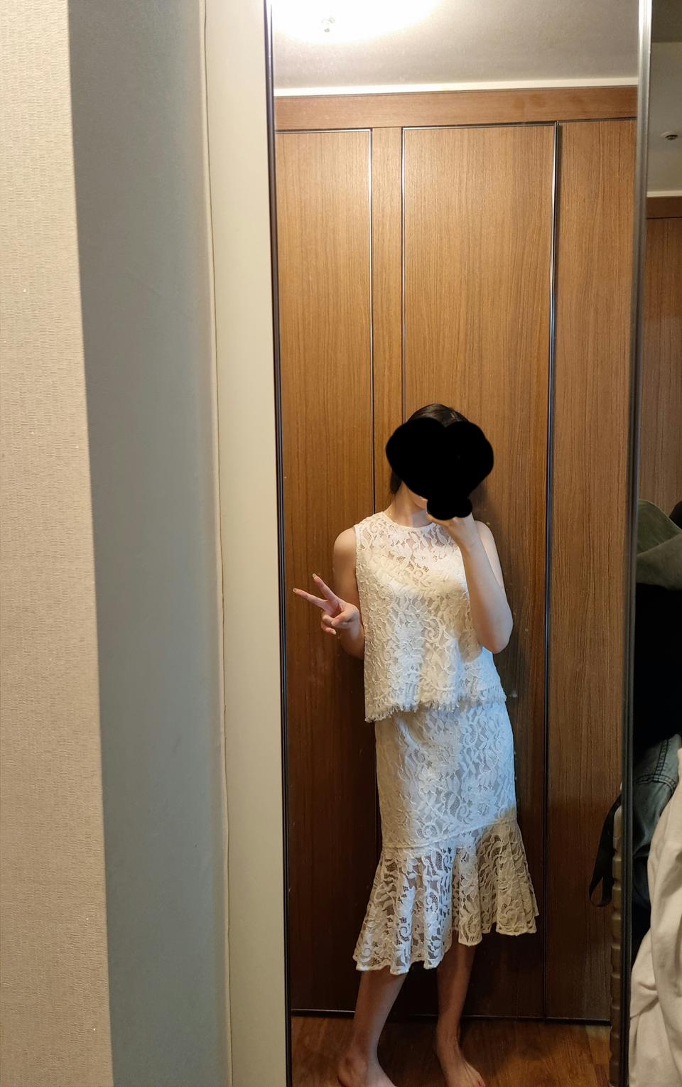 한스스타일 투피스 팝니다(55~66)실착사진