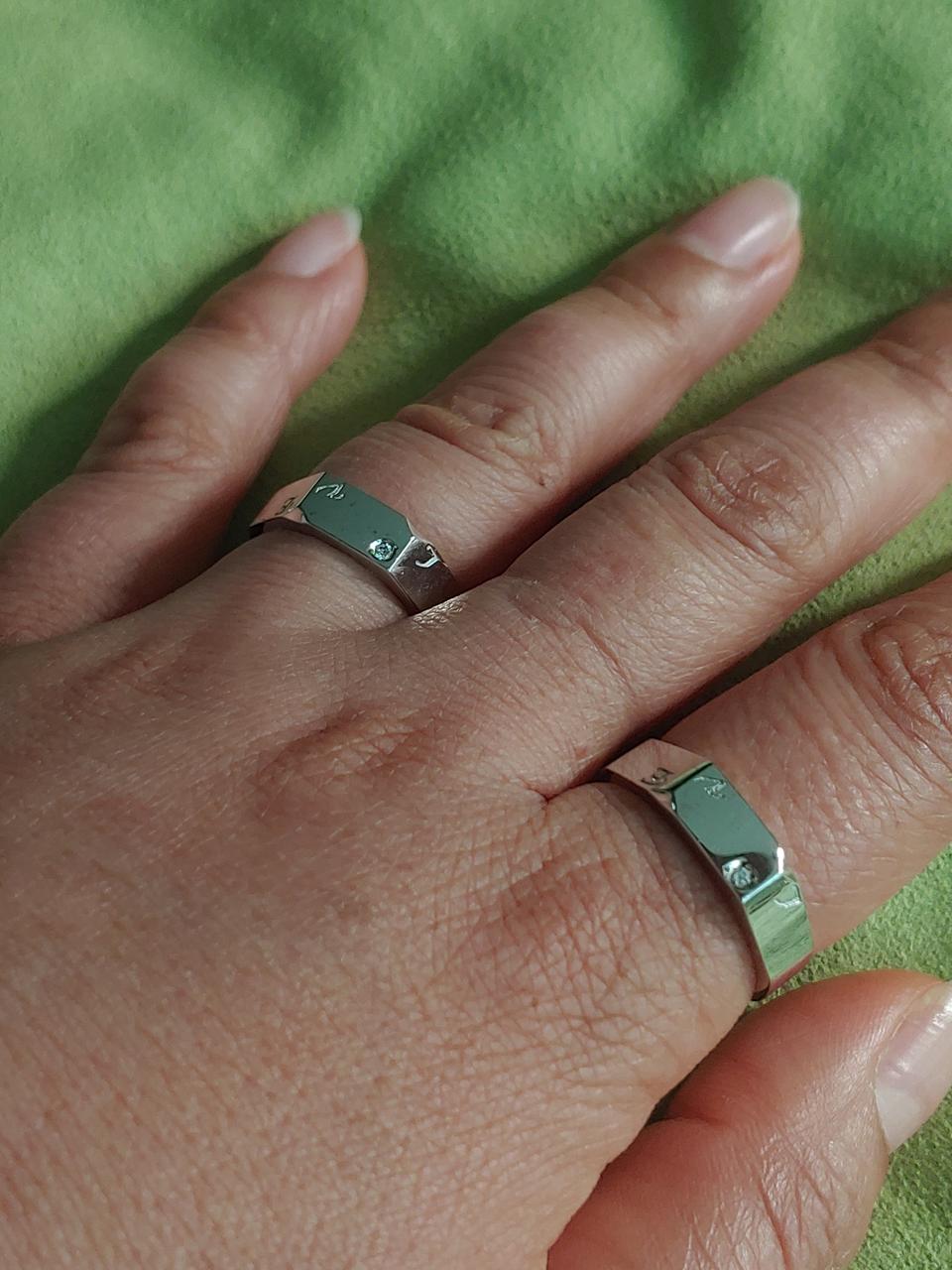 새상품) 실버 925 커플 반지 12호 17호