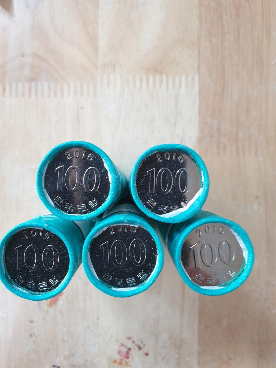 2016년100원주화5롤