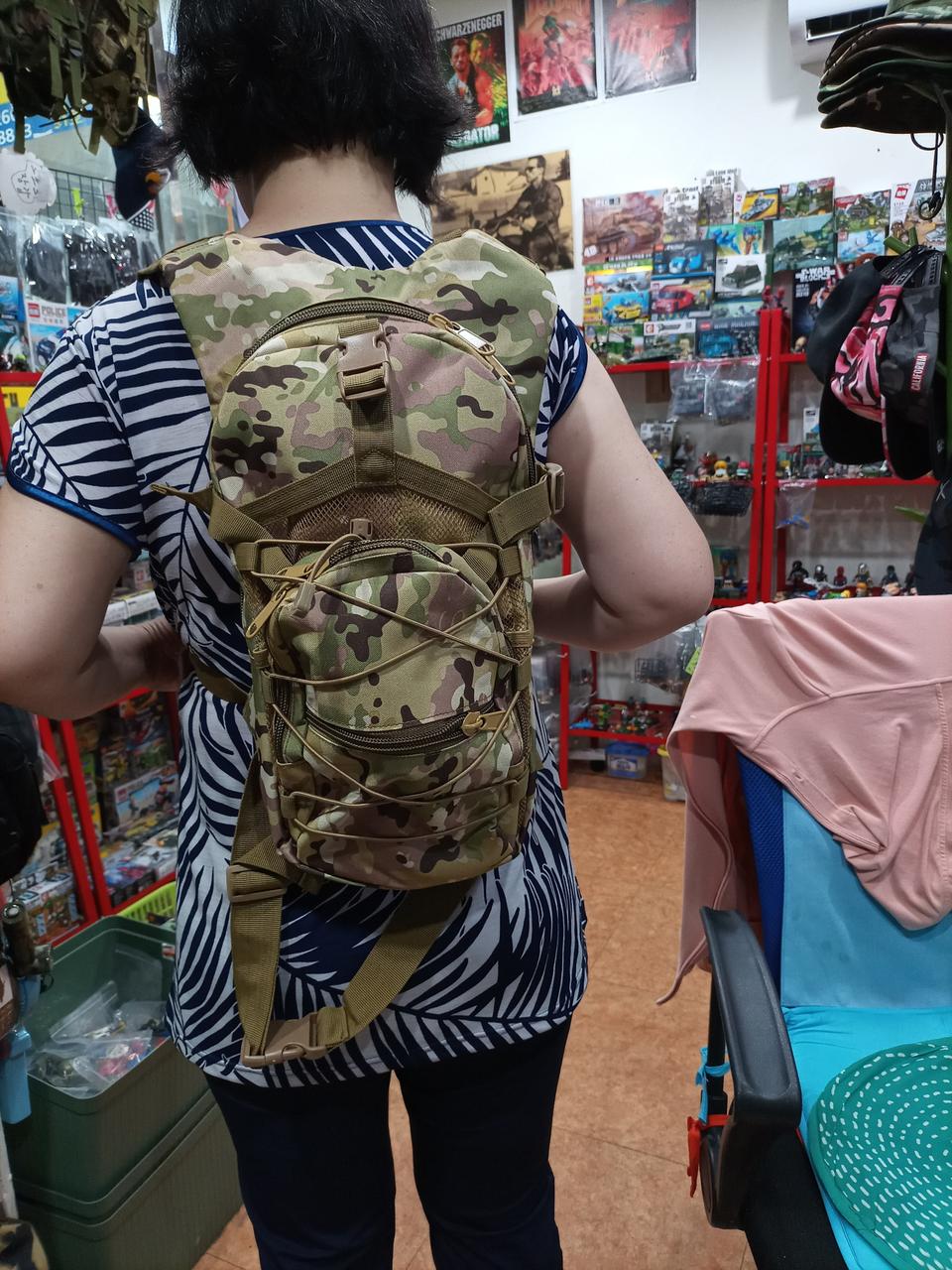 아웃도어 카모15리터 백팩