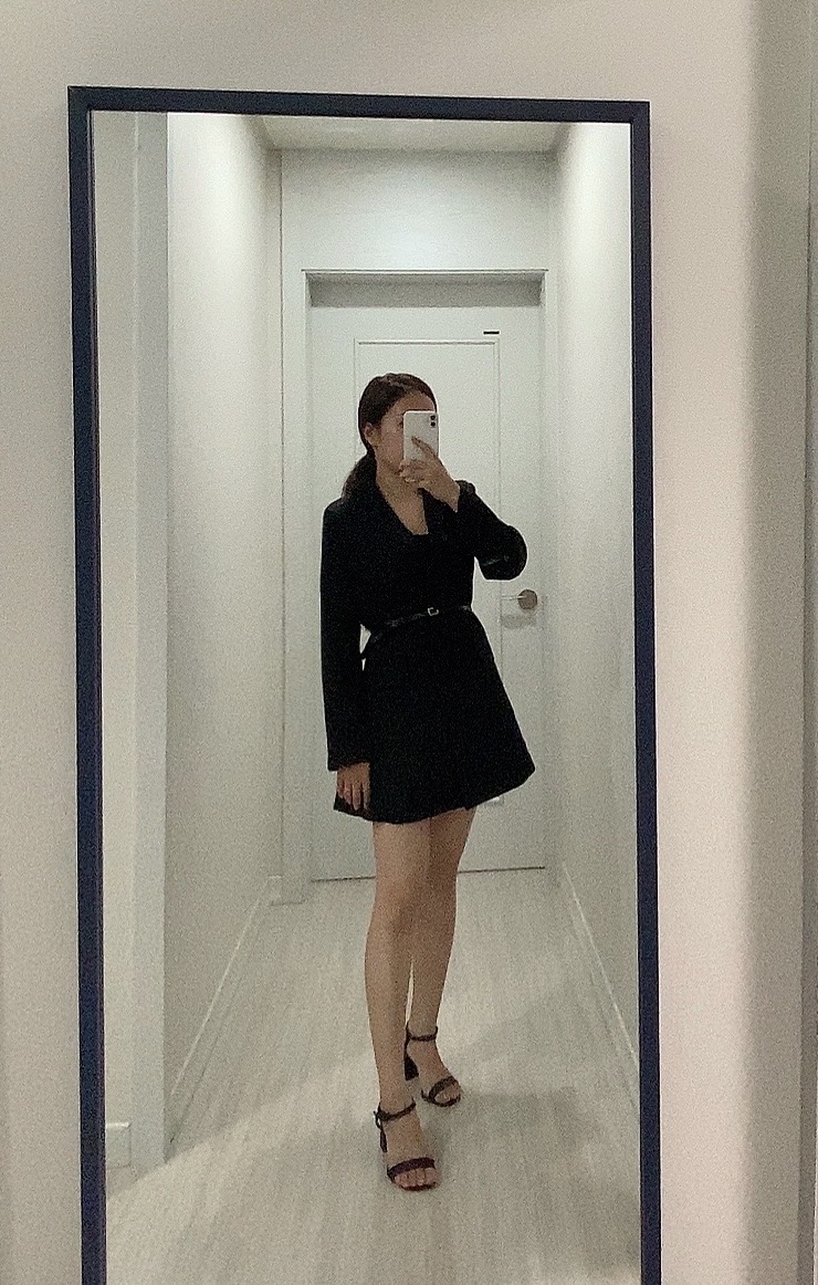 정장 투피스 하객룩 오피스룩 밸트세트 새상품