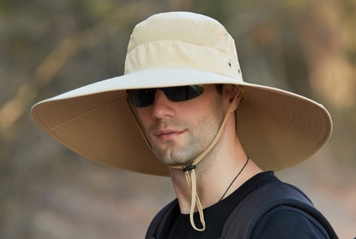 완벽방수.특대형 캠핑 낚시모자. 자외선차단○