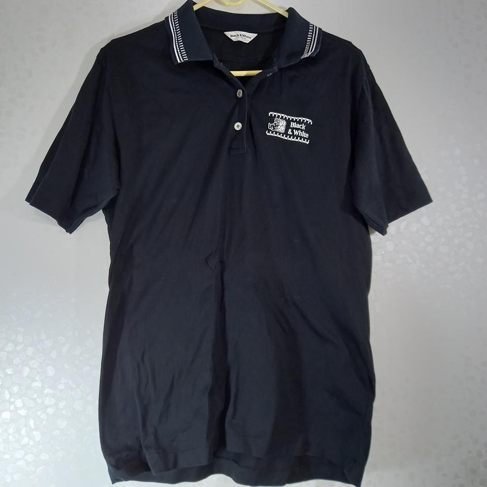 (95)블랙앤 화이트 여성골프 반팔티. 95사이즈 (나105)