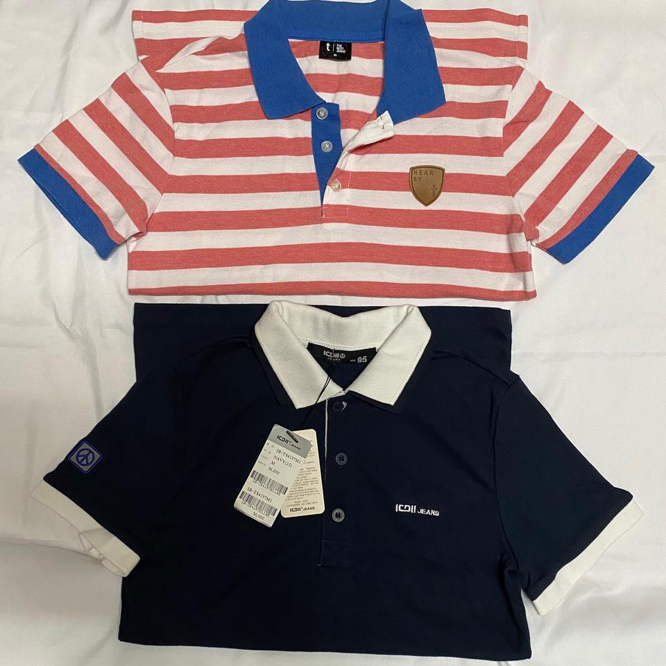 95사이즈 카라티 2장 일괄판매 (TBJ, 스톤진)새상품