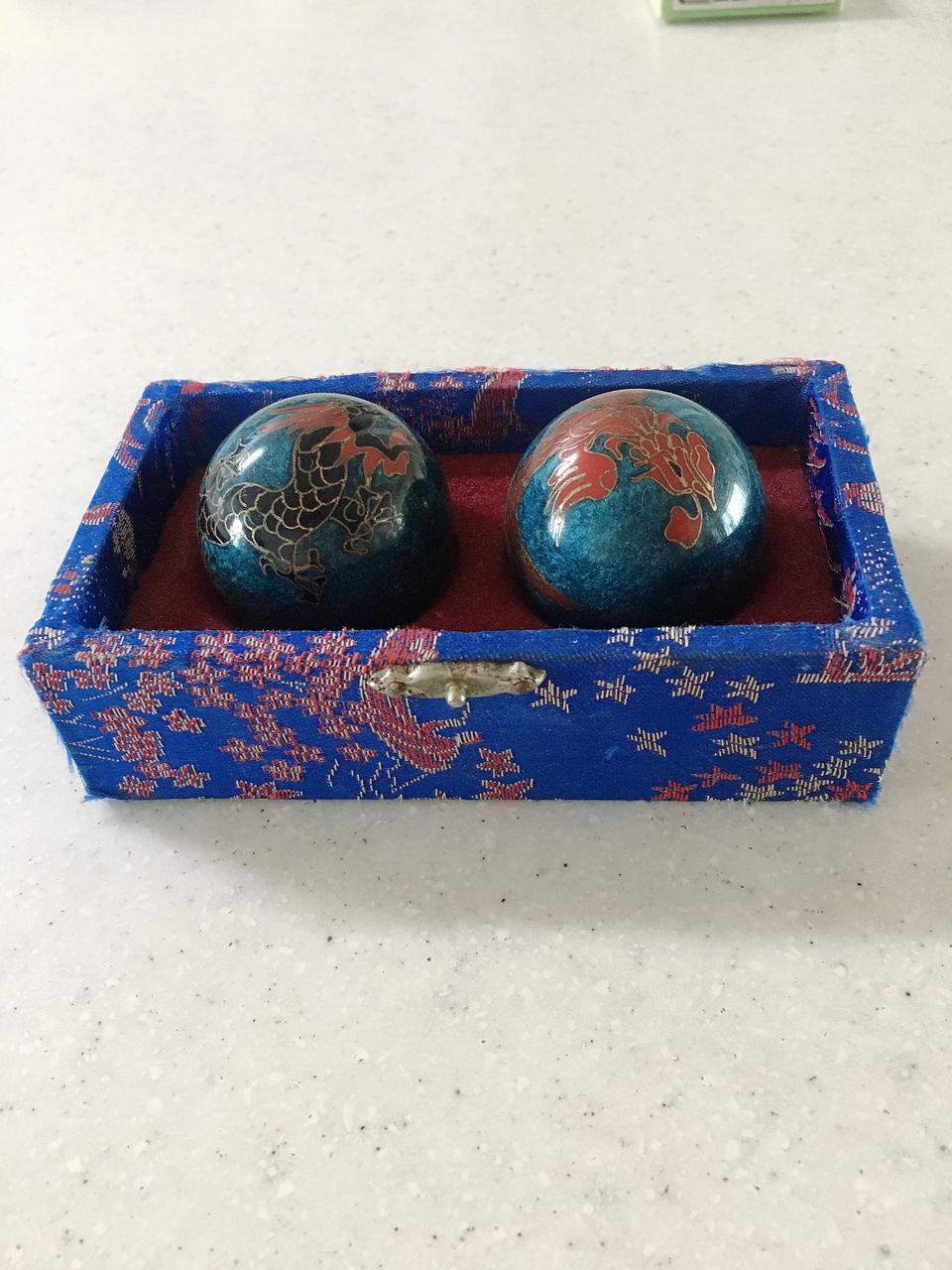 (해외 골동품) 흔들면 신비한 소리가 나는 용 여의주 장식품