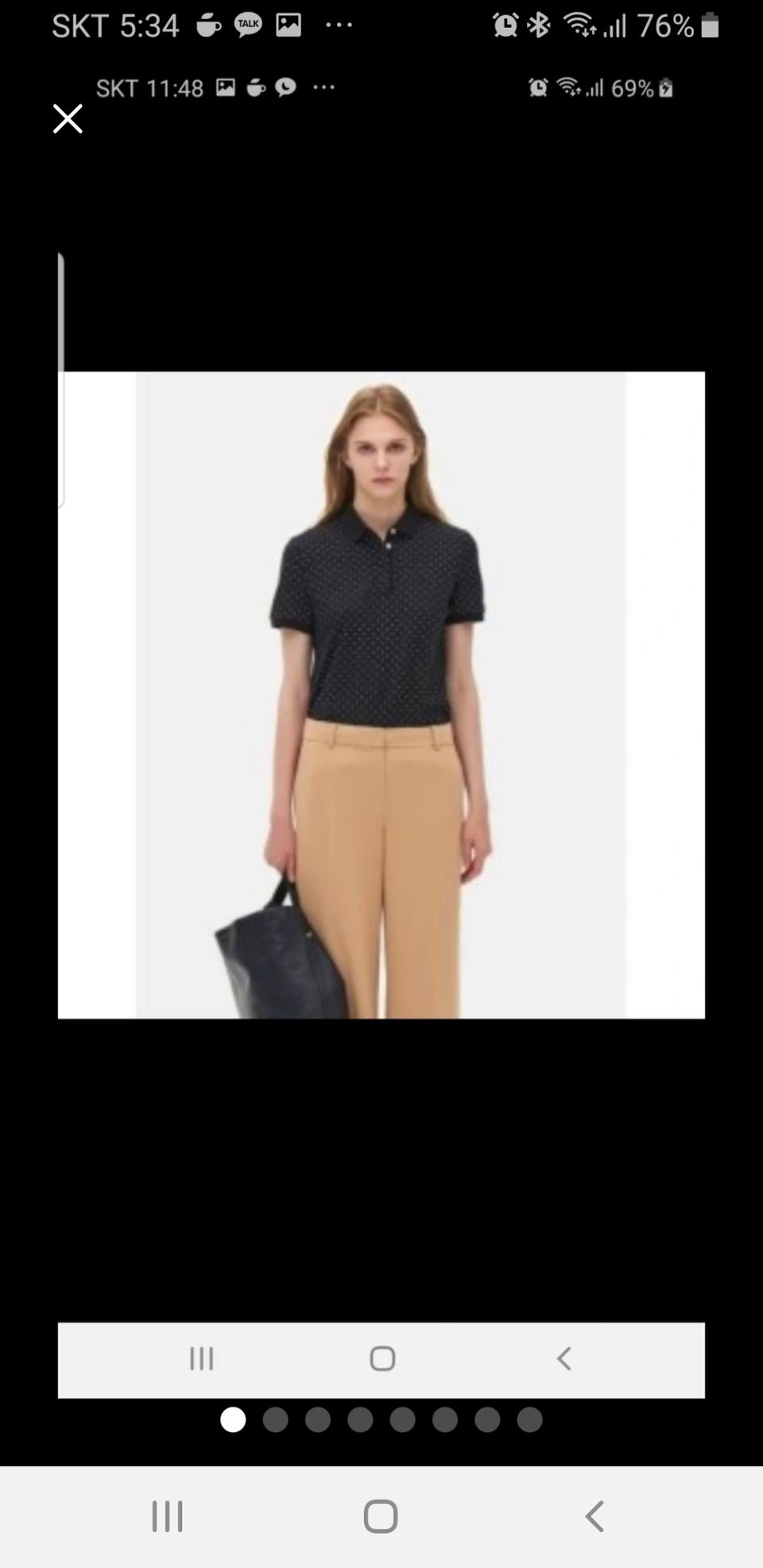 새상품 빈폴레이디 카라티 95