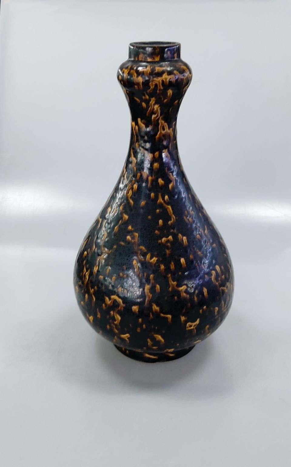 중국도자기 길주요 호피문 산두병