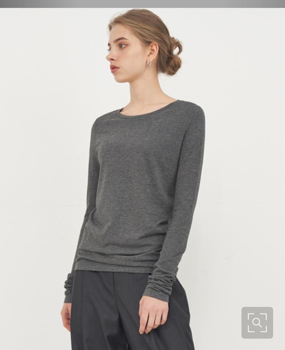 HUM 베이직 데일리 기본 긴팔 티셔츠 xs 55