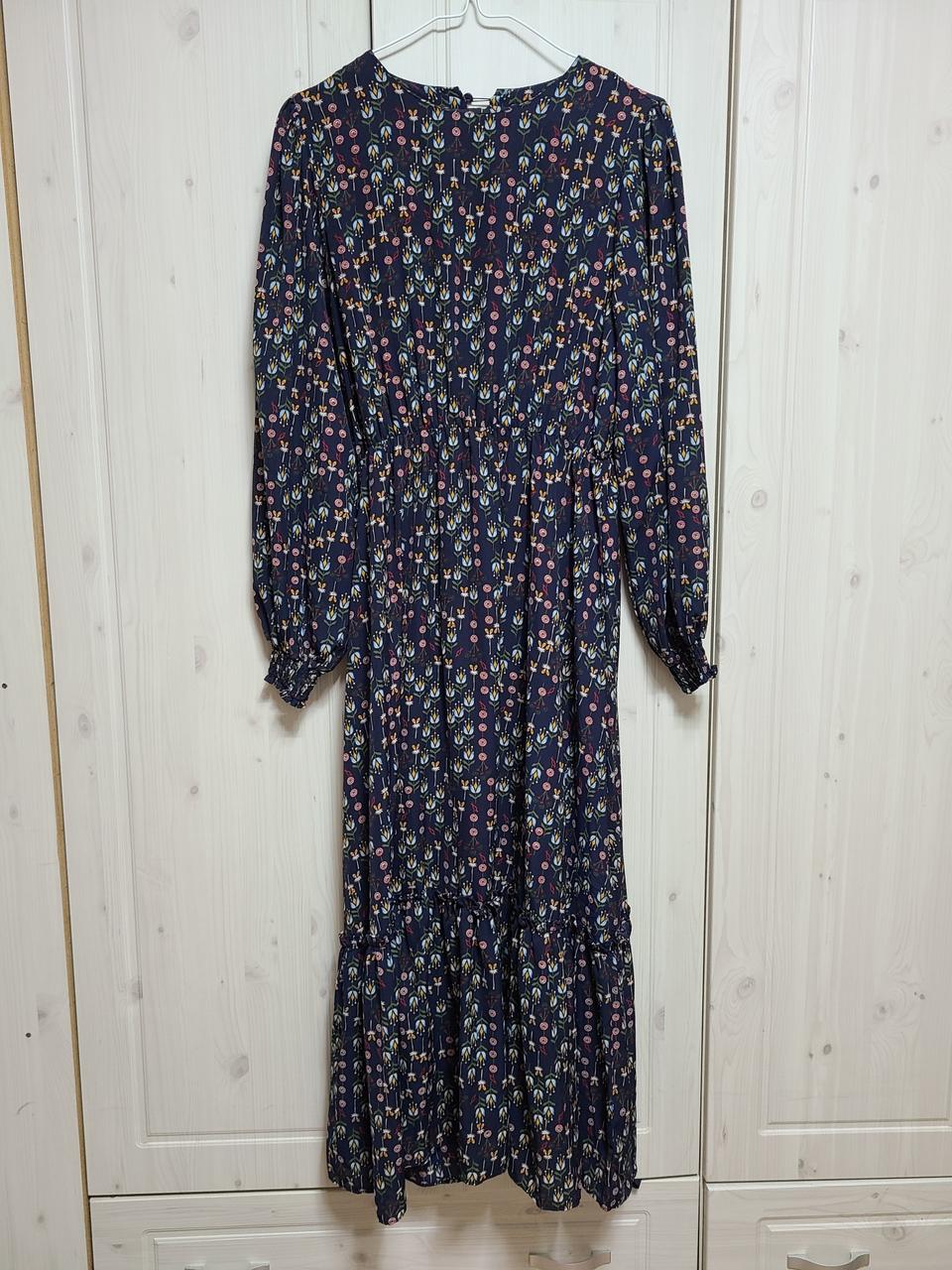 꽃무늬 쉬폰 롱원피스 55-날66