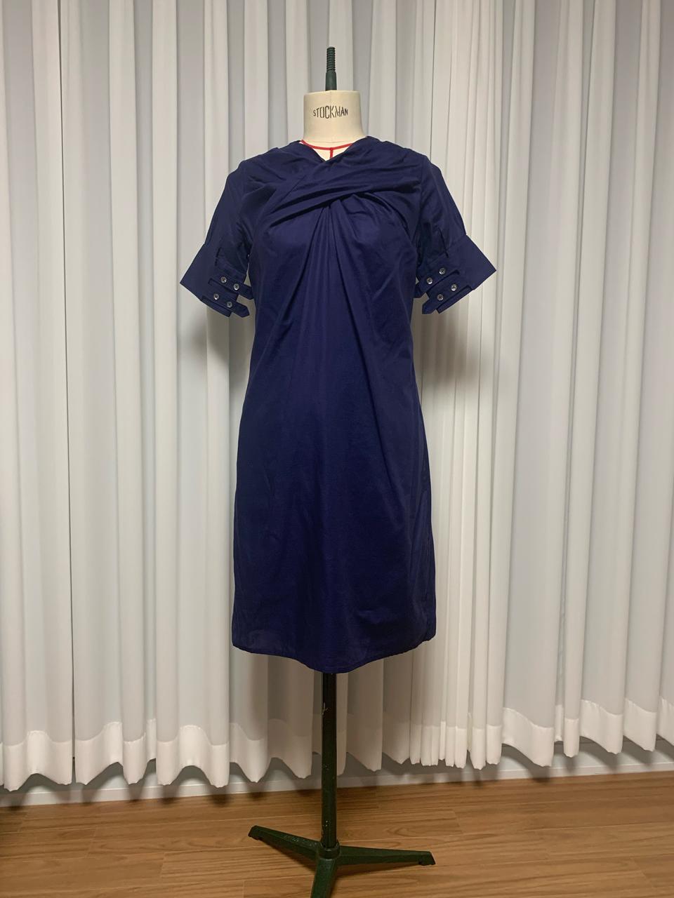 프랑스브랜드 lutz hulle 루츠 후엘 네이비 원피스