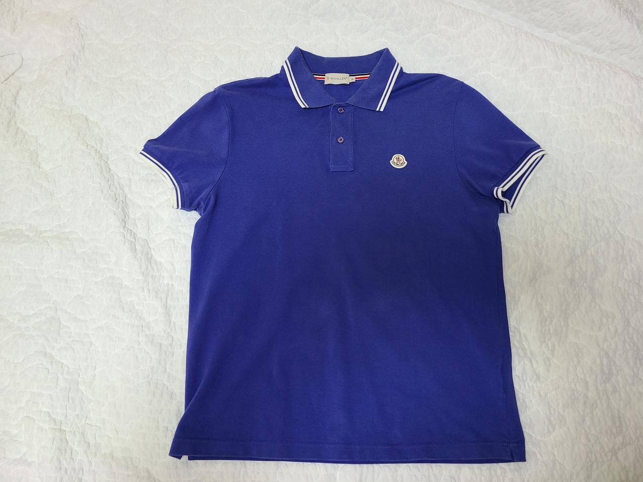 몽클레어 반팔 카라티 블루