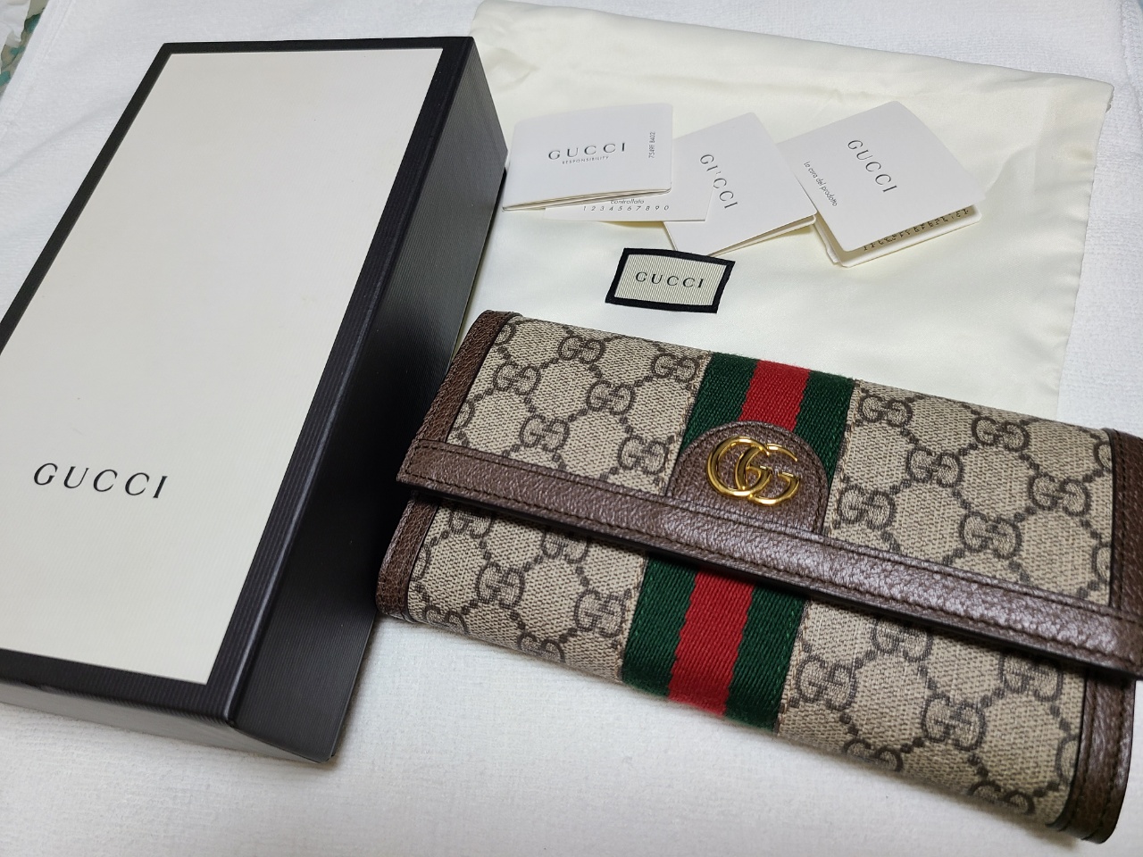 구찌 오피디아 장지갑(새상품)