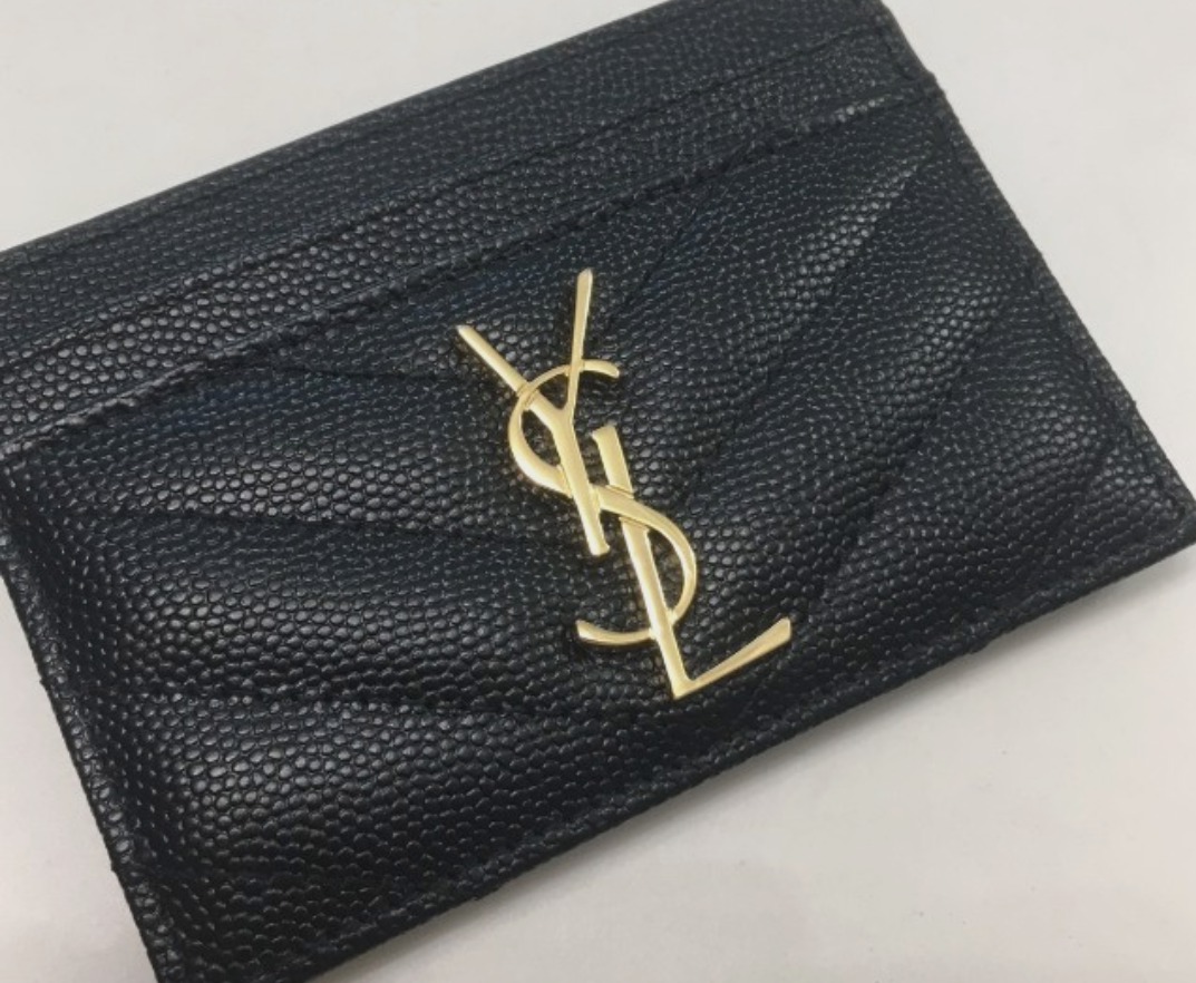 정품 입생로랑 카드지갑 금장